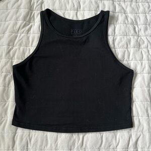 Fleo tempo crop top, black
